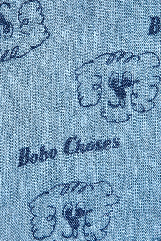 Bobo Choses koszula jeansowa niemowlęca Pickles The Dog niebieski 126AB027