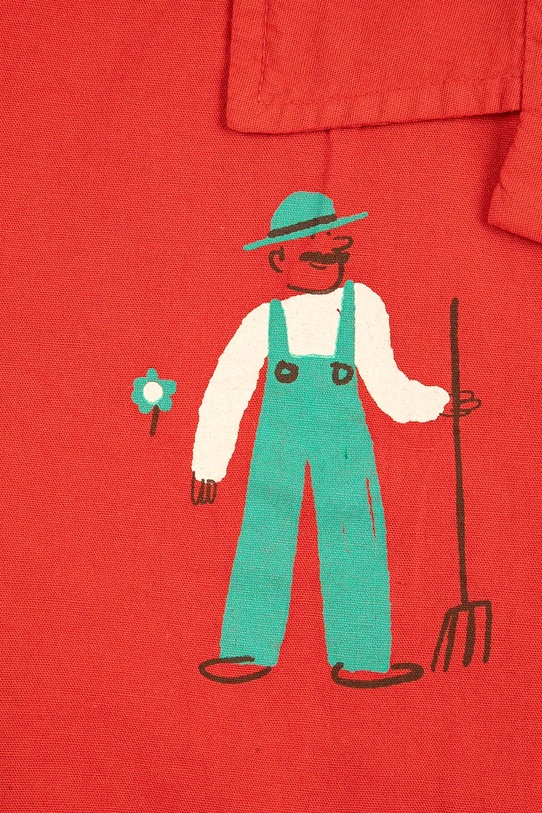 Bobo Choses koszula bawełniana dziecięca Farm Adventure czerwony 126AC034