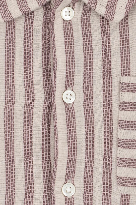 Konges Sløjd риза за деца от памук ELY SHIRT GOTS KS105216.PPY2 бордо