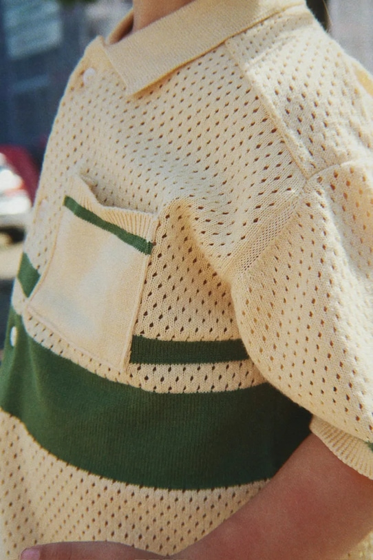 Konges Sløjd дитяча бавовняна сорочка HAI KNIT SHIRT GOTS KS105410.PPY2