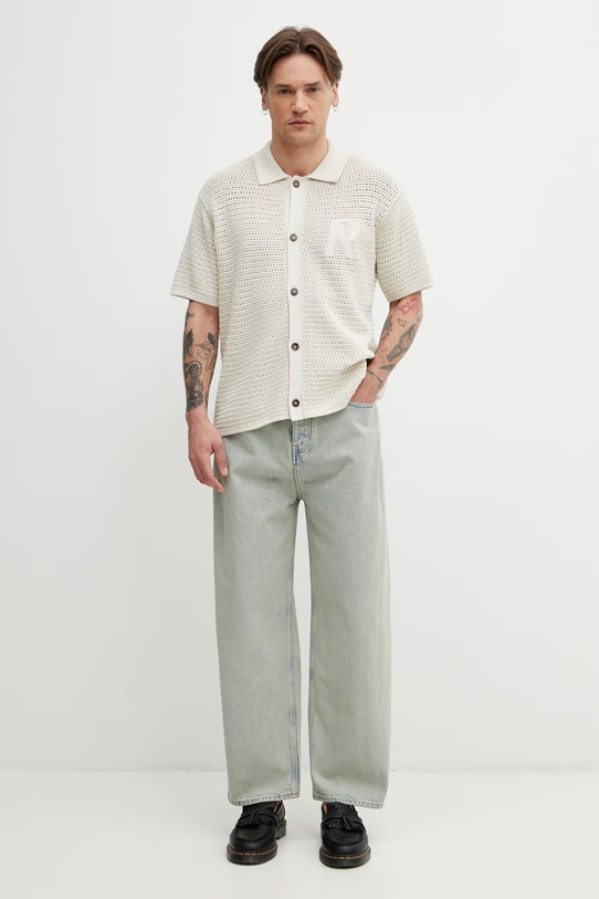 Represent PICO koszula męska z bawełną MLM100770.26 beżowy