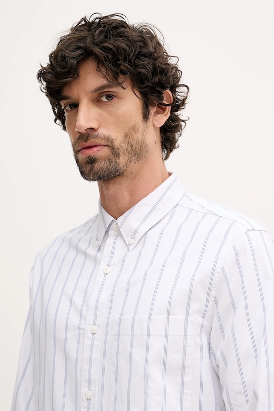 Πουκάμισο Calvin Klein Jeans λευκό LV04RE113G