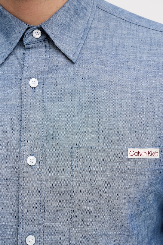 Calvin Klein Jeans koszula bawełniana LV04RF109G niebieski