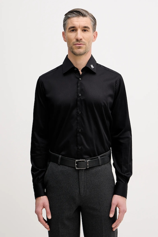 Karl Lagerfeld koszula regular czarny 561602.605041