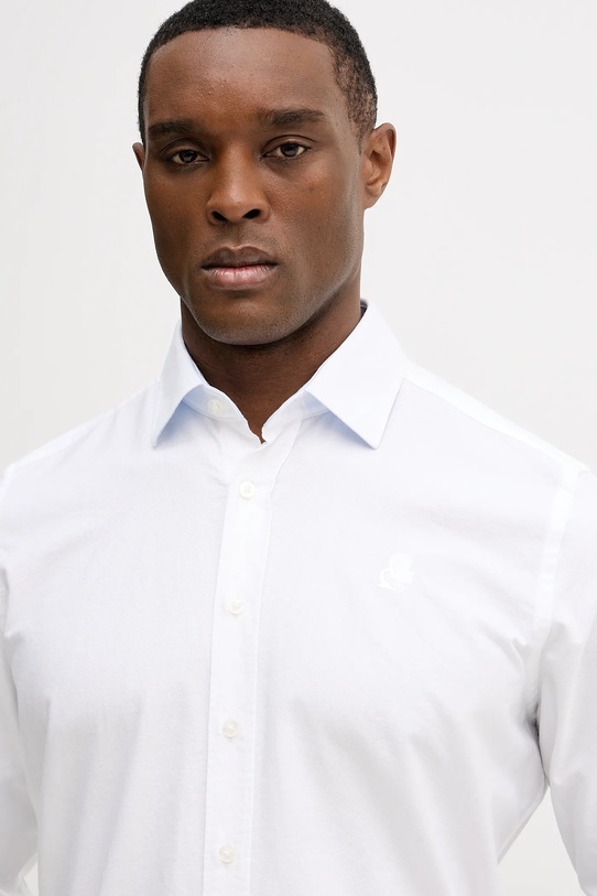 Karl Lagerfeld koszula bawełniana biały 561784.605192