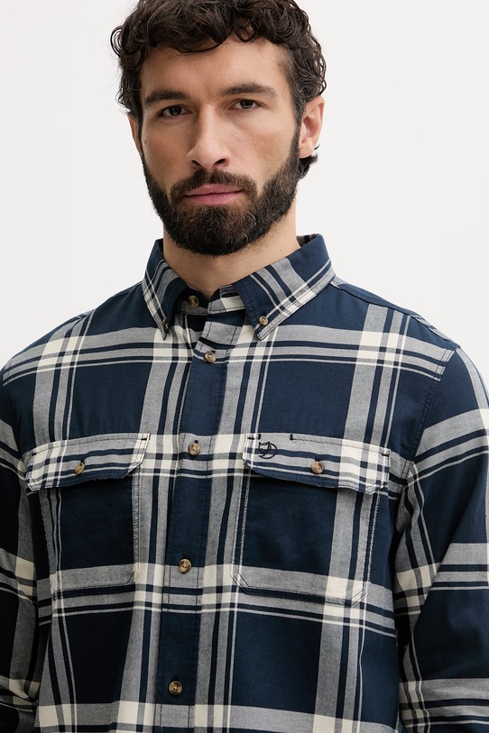 Fjallraven koszula męska bawełniana Övik Lite granatowy F12600311