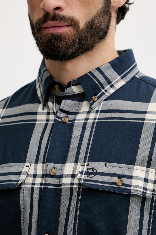 Fjallraven koszula męska bawełniana Övik Lite F12600311 granatowy