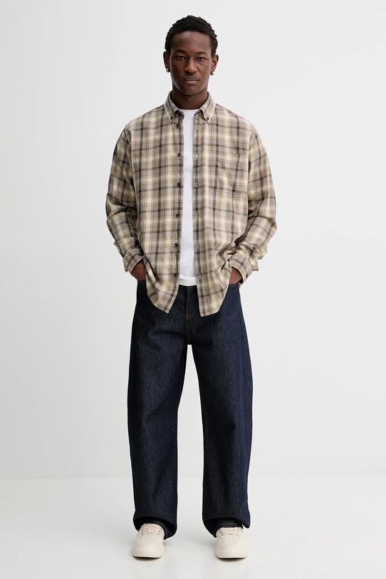 Les Deux koszula bawełniana Kent 1000949 zielony SS26