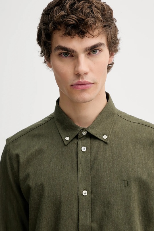 Les Deux koszula bawełniana zielony 1001696