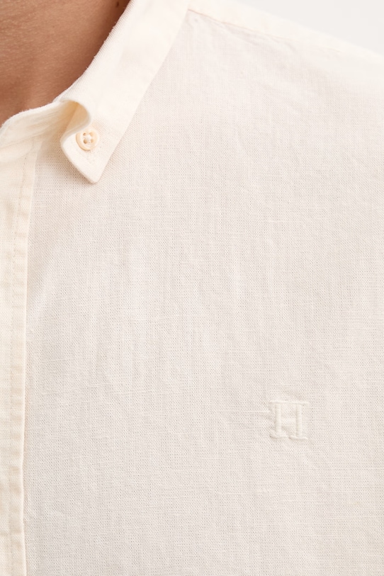 Πουκάμισο με προσθήκη λινού Les Deux Konrad 1001295 μπεζ