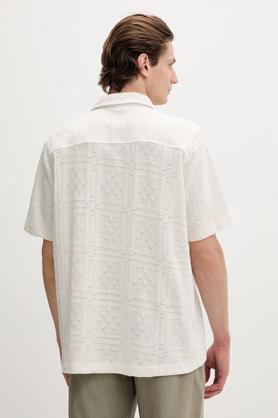 Odzież Les Deux koszula męska Hector 1001303 beżowy