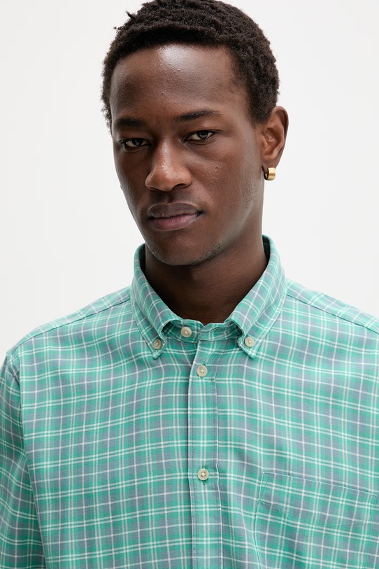 Les Deux koszula męska Kent zielony 1001309