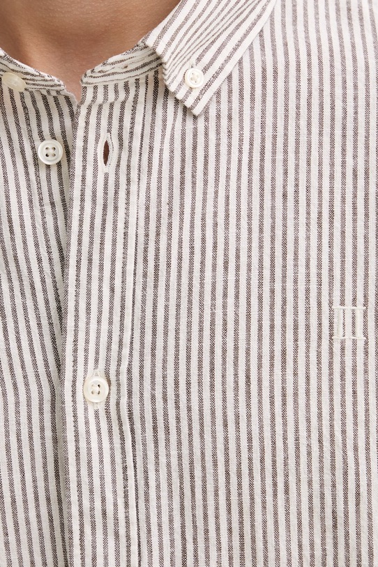 Πουκάμισο με προσθήκη λινού Les Deux Konrad 1001330 μπεζ