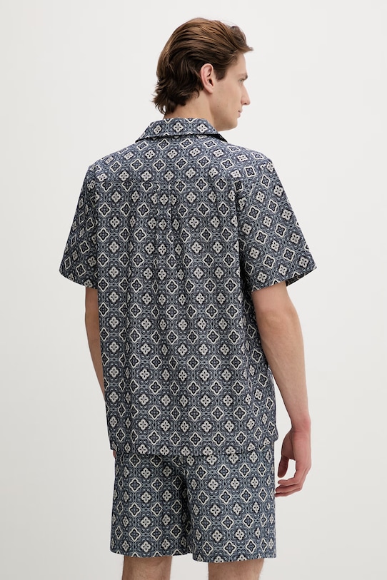 Odzież Les Deux koszula męska bawełniana Lukas 1001372 niebieski