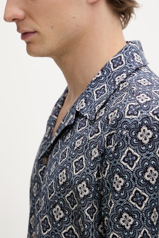 Les Deux koszula męska bawełniana Lukas 1001372 niebieski