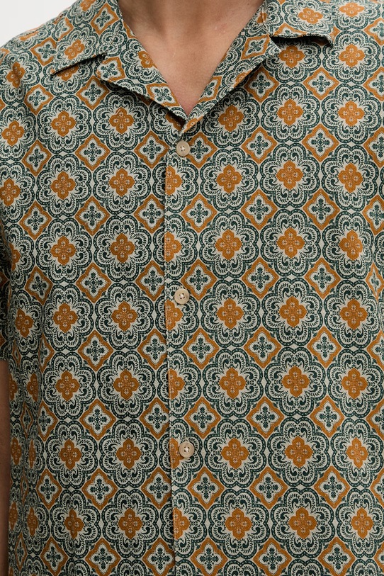 Les Deux pánska bavlnená košeľa Lukas 1001372 zelená