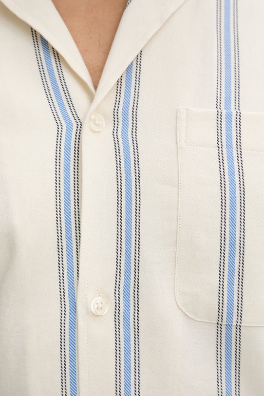 Les Deux koszula męska bawełniana Lawson 1001389 beżowy