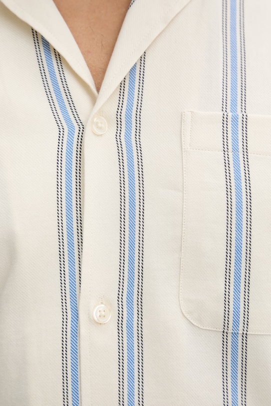 Les Deux pánska bavlnená košeľa Lawson 1001389 béžová