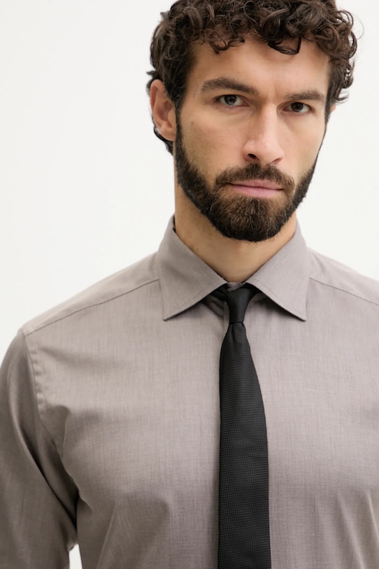 Eton koszula bawełniana beżowy 100014608