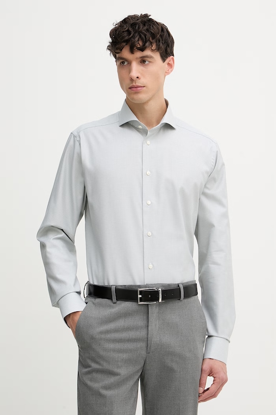 Eton koszula męska bawełniana turkusowy 100015361