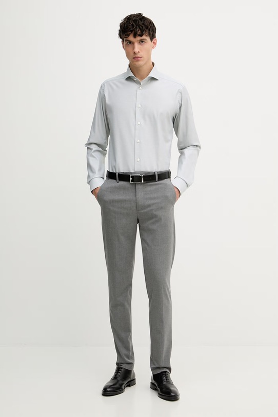 Eton koszula męska bawełniana 100015361 turkusowy SS26