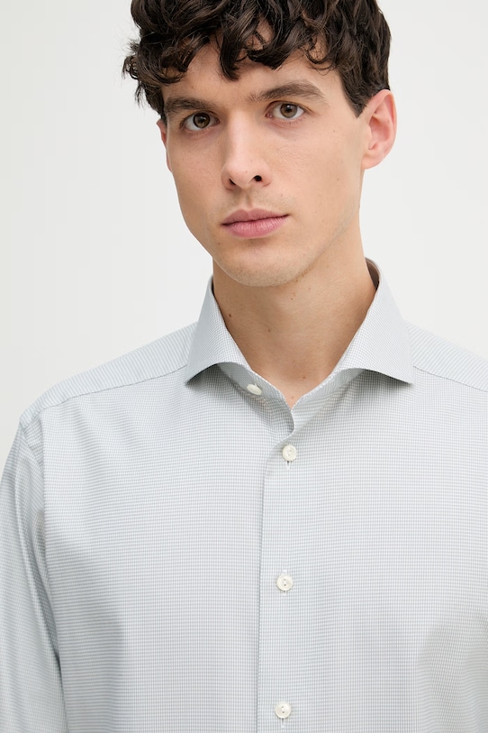 Eton koszula męska bawełniana turkusowy 100015361