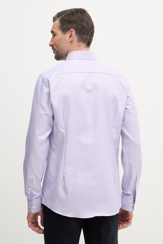 Odzież Eton koszula bawełniana 100014809 fioletowy