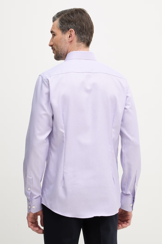 Odzież Eton koszula bawełniana 100014809 fioletowy