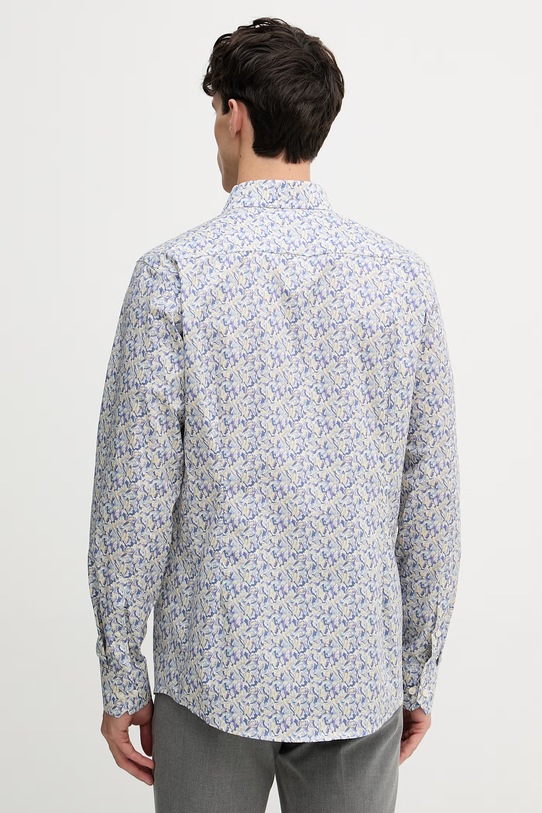 Odzież Eton koszula męska bawełniana 100014854 fioletowy