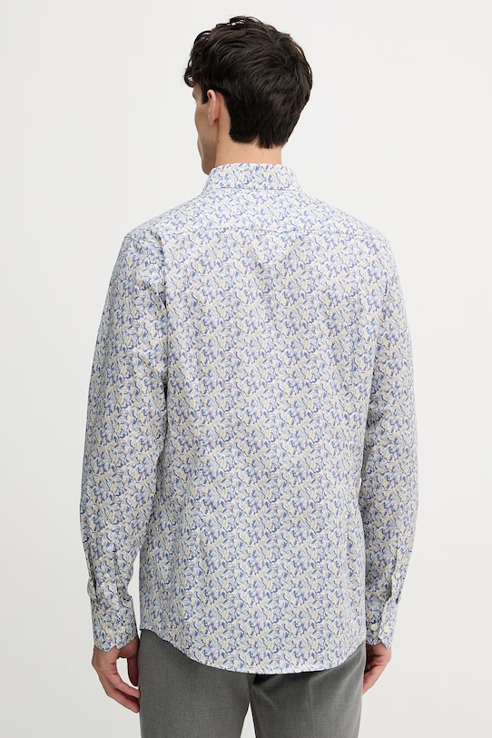 Odzież Eton koszula męska bawełniana 100014854 fioletowy