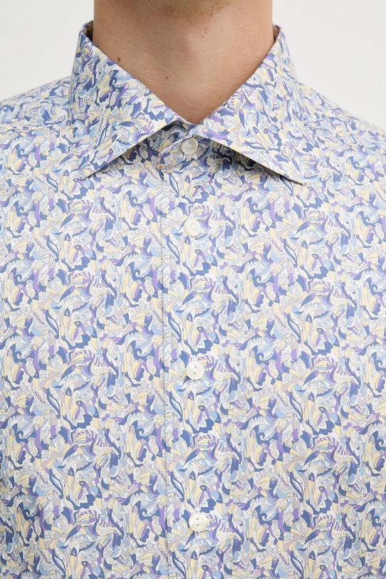 Eton koszula męska bawełniana 100014854 fioletowy