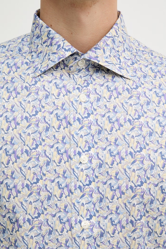 Eton koszula męska bawełniana 100014854 fioletowy