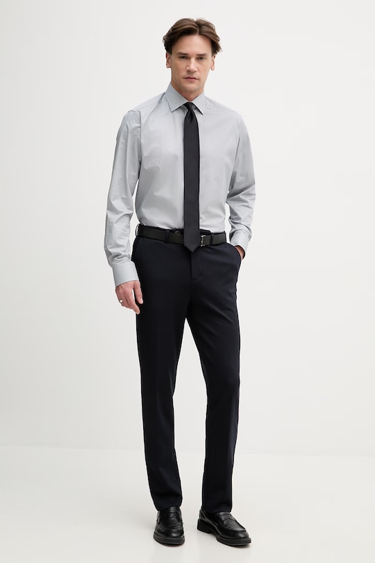 Eton koszula męska bawełniana 100014846 niebieski SS26