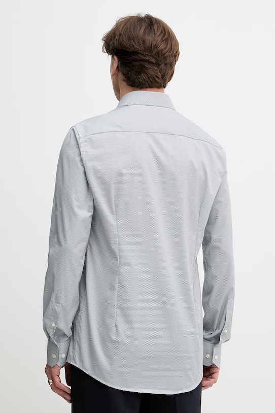 Odzież Eton koszula męska bawełniana 100014846 niebieski