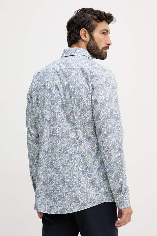 Odzież Eton koszula bawełniana 100014841 niebieski