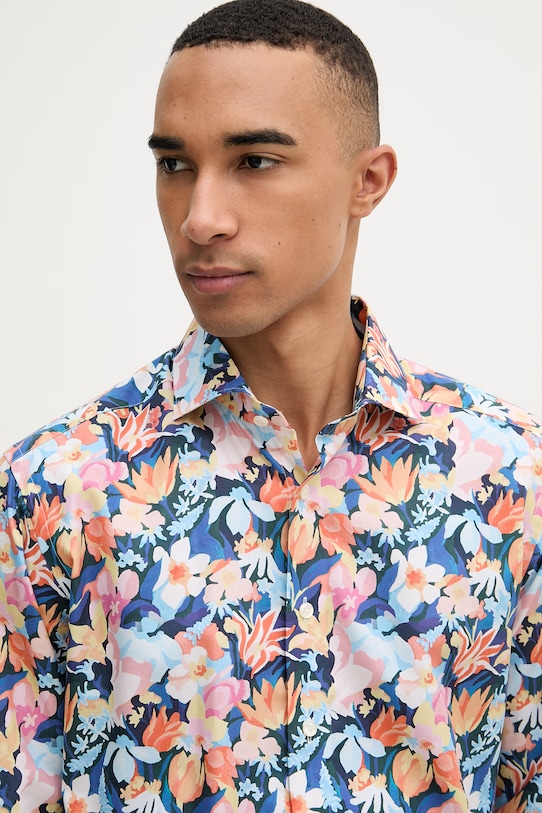 Eton koszula męska z bawełny granatowy 100014842