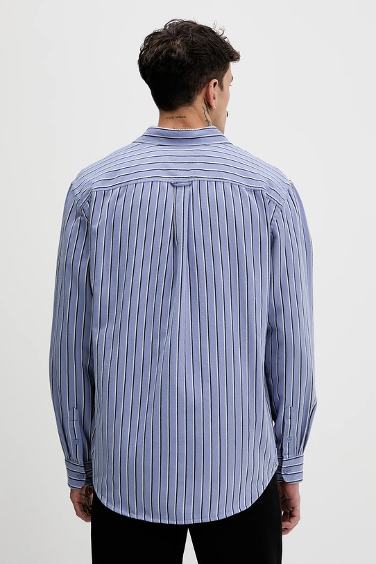 Odzież Tommy Jeans koszula bawełniana DM0DM22406 niebieski