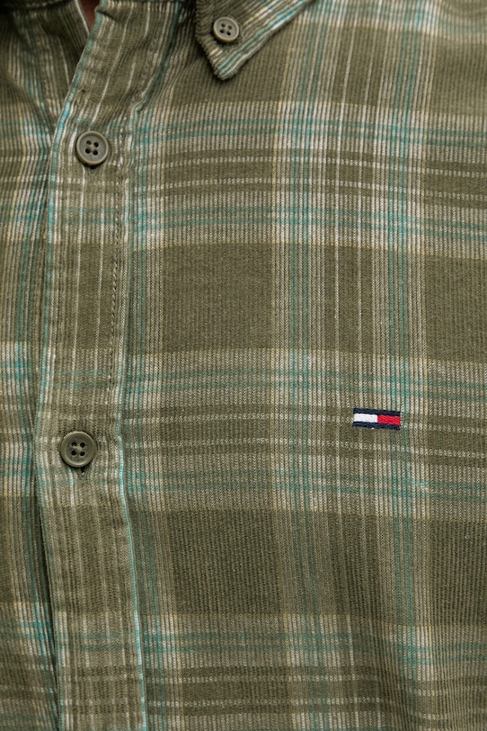 Tommy Jeans koszula sztruksowa DM0DM22408 zielony