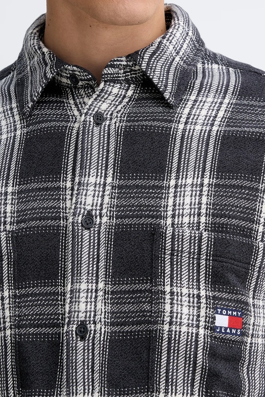 Tommy Jeans koszula bawełniana szary DM0DM22411