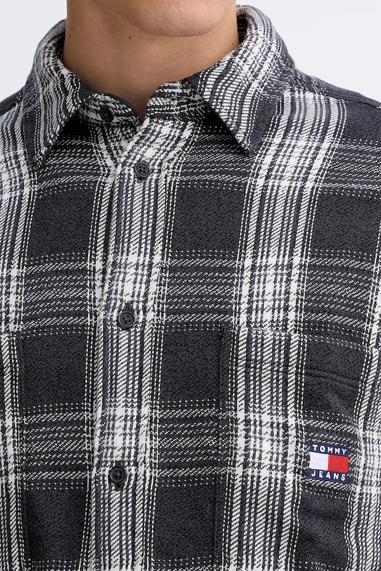 Tommy Jeans koszula bawełniana szary DM0DM22411