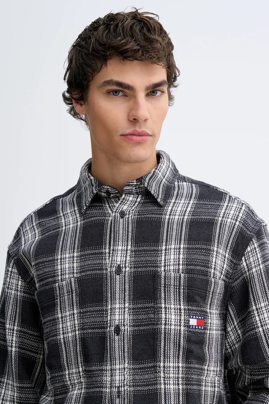 Tommy Jeans koszula bawełniana DM0DM22411 szary