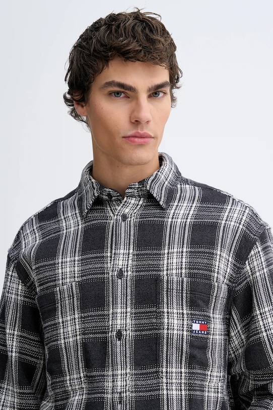 Tommy Jeans koszula bawełniana DM0DM22411 szary