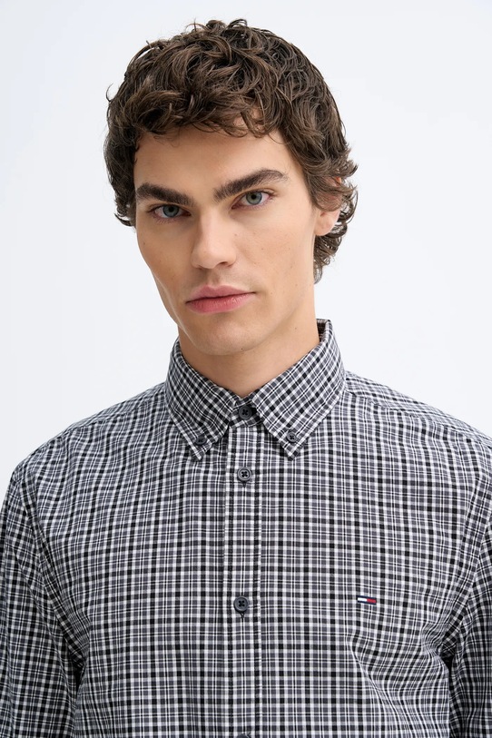 Tommy Jeans koszula bawełniana szary DM0DM22423