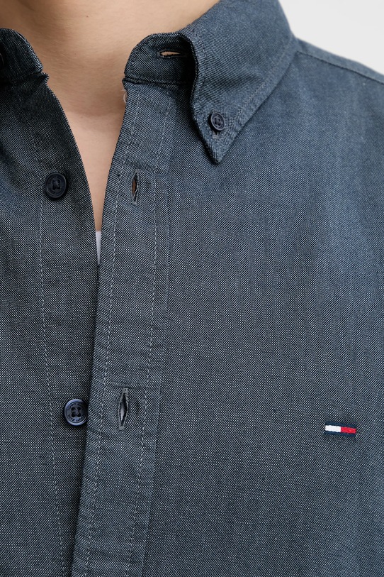 Βαμβακερό πουκάμισο Tommy Jeans DM0DM22836 σκούρο μπλε