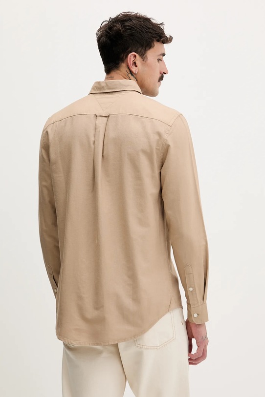 Odzież Tommy Jeans koszula bawełniana DM0DM22836 brązowy