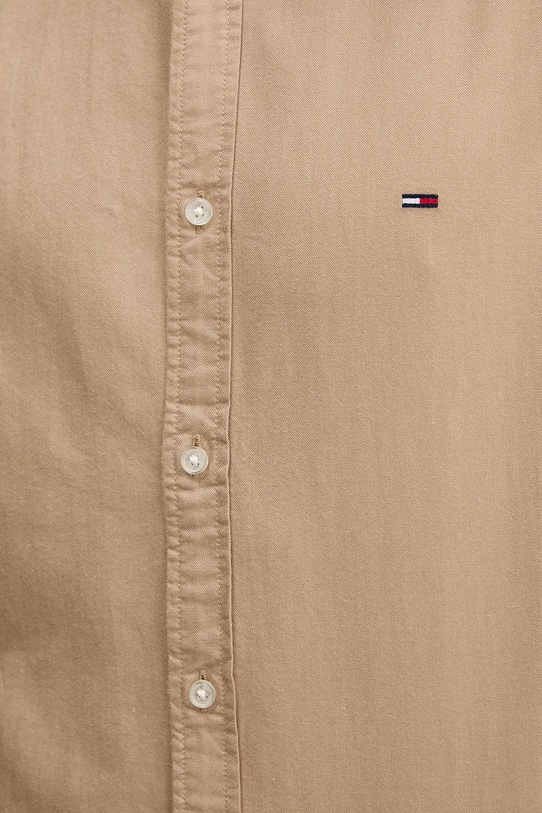 Tommy Jeans koszula bawełniana DM0DM22836 brązowy
