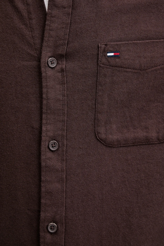 Tommy Jeans koszula bawełniana DM0DM22838 brązowy