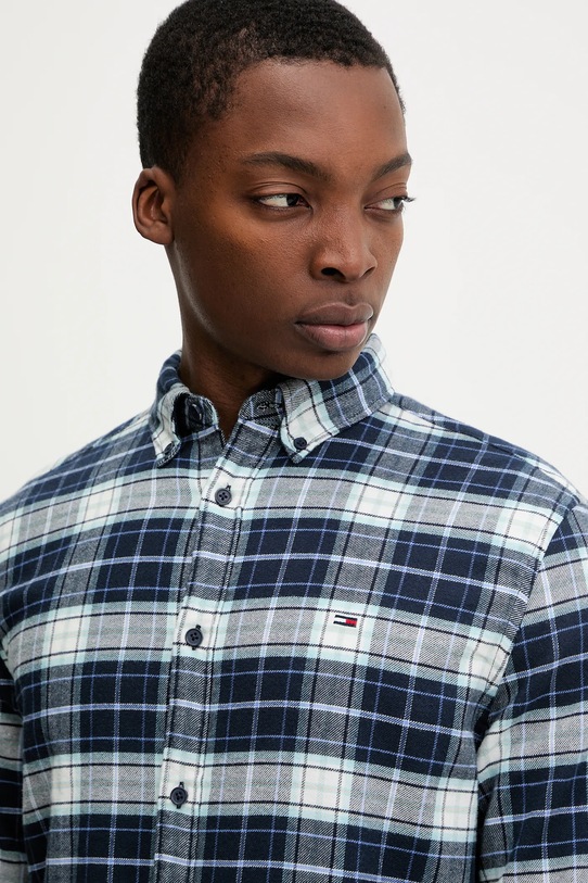 Tommy Jeans koszula bawełniana granatowy DM0DM22839