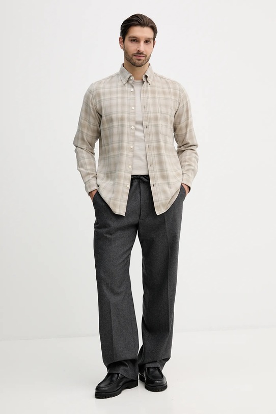 BOSS Orange camicia in cotone Rickert_M 50552983 beige SS26