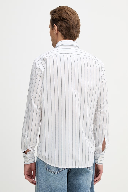 Ρούχα Βαμβακερό πουκάμισο BOSS Orange Relegant_6_M 50553704 λευκό